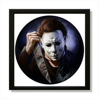 Vinyl Record Decor in a Wooden Frame Michael Myers 14" 755-4-1 photo