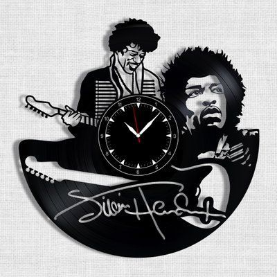 Wall Vinyl Record Clock Jimi Hendrix 12" Vinyl-Clock-Jimi Hendrix-1 photo