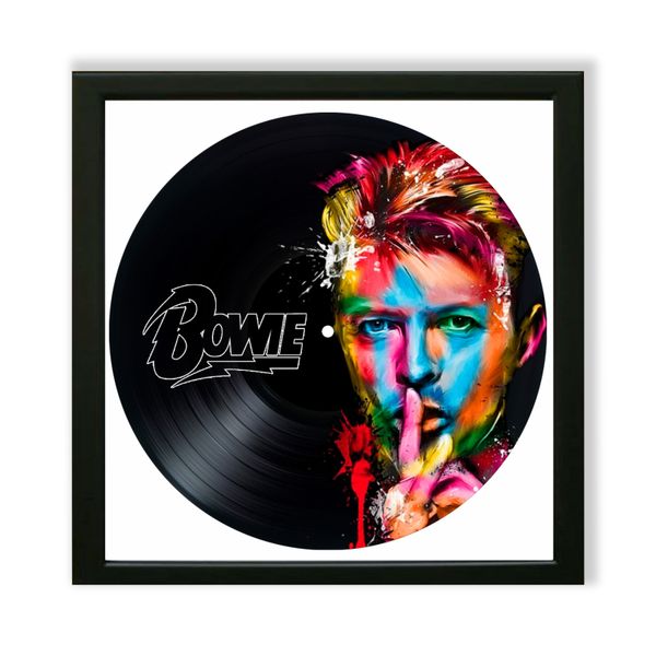 Vinyl Record Decor in a Wooden Frame David Bowie 14" UF-Frame-David Bowie-2 photo