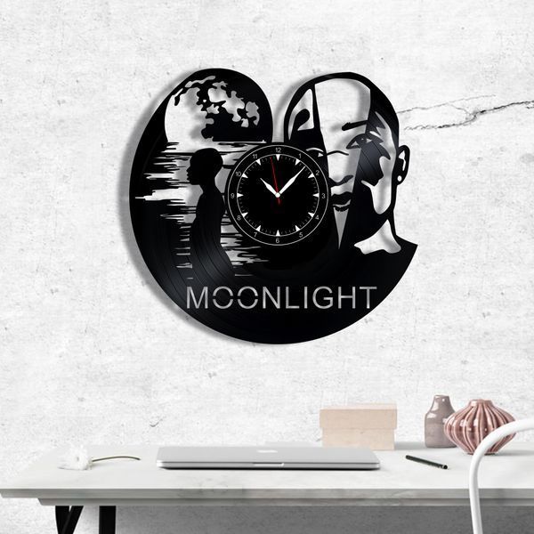Wall Vinyl Record Clock Moonlight 12" Vinyl-Clock-M-Moonlight-1 photo