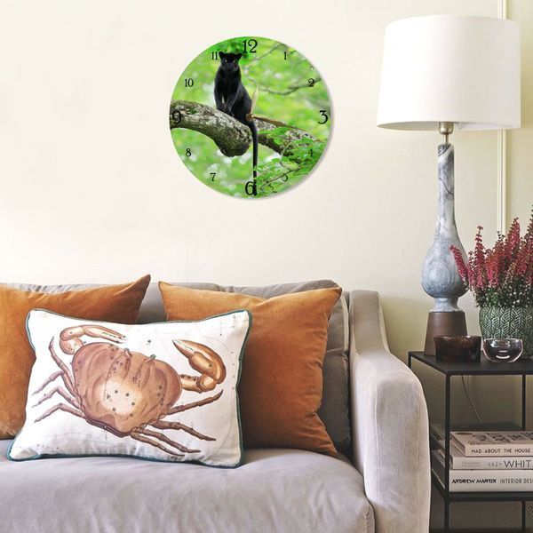 Wall Vinyl Record Clock Panther 12" 83-2-1 photo