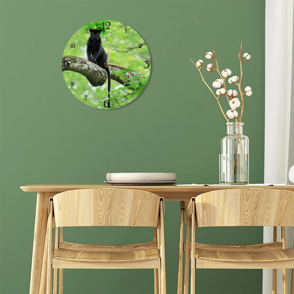 Wall Vinyl Record Clock Panther 12" 83-2-1 photo