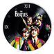 Настінний вініловий годинник The Beatles, діаметр 30см UF-Clock-The Beatles-2 фото 1