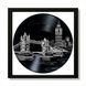 Vinyl Record Decor in a Wooden Frame London 14" UF-Frame-London-2 photo