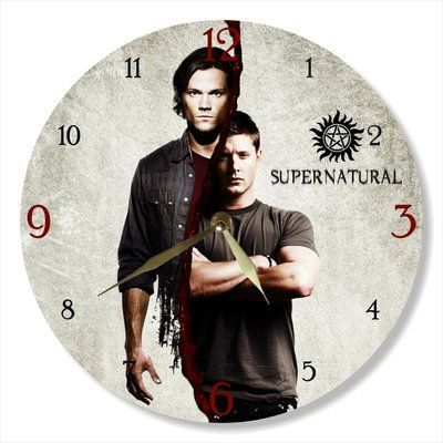 Настінний вініловий годинник Надприродне, діаметр 30см UF-Clock-M-Supernatural-2 фото