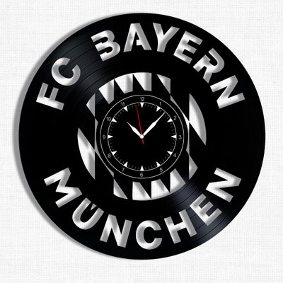 Wall Vinyl Record Clock FC Bayern München 12" Vinyl-Clock-FC Bayern München-1 photo