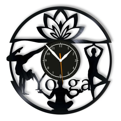 Wall Vinyl Record Clock Yoga 12" Vinyl-Clock-Yoga-2 photo