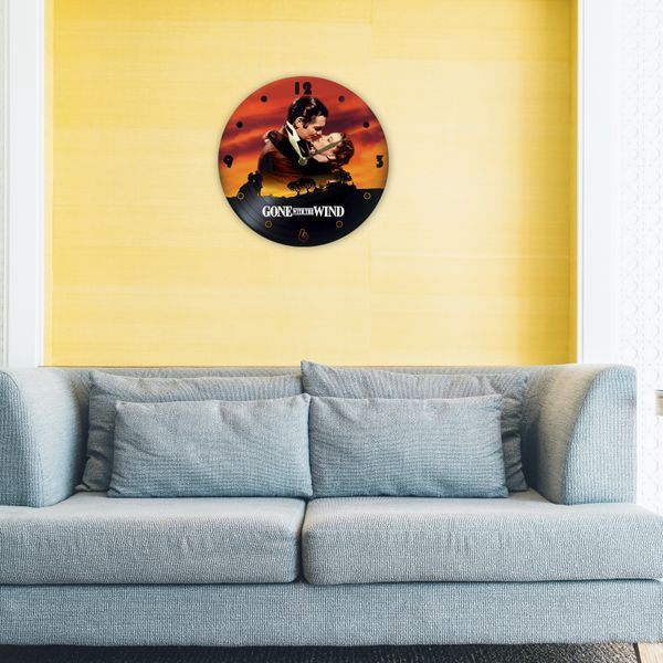 Wall Vinyl Record Clock Gone with the Wind 12" UF-Clock-M-Gone with the Wind-1 photo