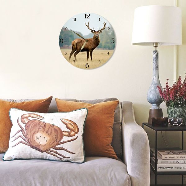 Wall Vinyl Record Clock Deer 12" UF-Clock-Deer-1 photo