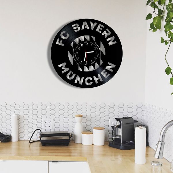 Wall Vinyl Record Clock FC Bayern München 12" Vinyl-Clock-FC Bayern München-1 photo