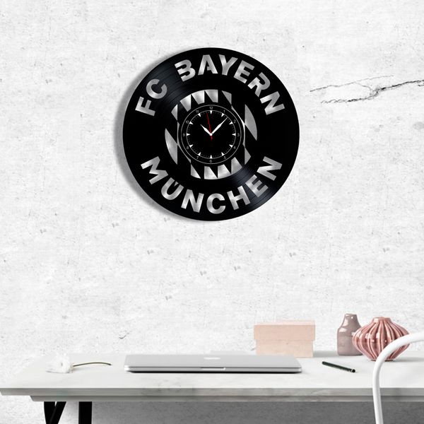 Wall Vinyl Record Clock FC Bayern München 12" Vinyl-Clock-FC Bayern München-1 photo