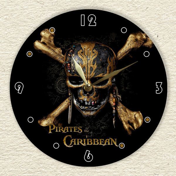 Wall Vinyl Record Clock Pirates of the Caribbean 12" UF-Clock-M-Pirates of the Caribbean-1 photo
