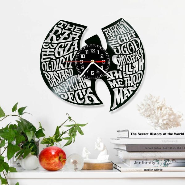 Настінний вініловий годинник Wu-Tang Clan, діаметр 30см Vinyl-Clock-Wu-Tang Clan-3 фото