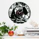 Настінний вініловий годинник Леді та Блудько, діаметр 30см Vinyl-Clock-C-Lady and the Tramp-4 фото 2