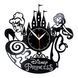 Wall Vinyl Record Clock Disney Princess 12" Vinyl-Clock-C-Disney Princess-2 photo