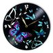 Wall Vinyl Record Clock Butterfly 12" UF-Clock-Butterfly-2 photo