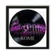 Vinyl Record Decor in a Wooden Frame Rome 14" 17-4-1 photo 1