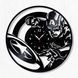 Настінний вініловий годинник Капітан Америка, діаметр 30см Vinyl-Clock-M-Captain America-4 фото