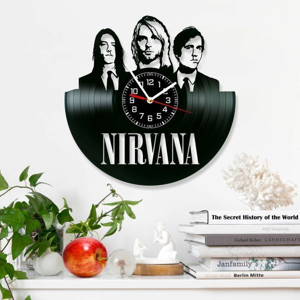 Wall Vinyl Record Clock Nirvana 12" Vinyl-Clock-Nirvana-4 photo