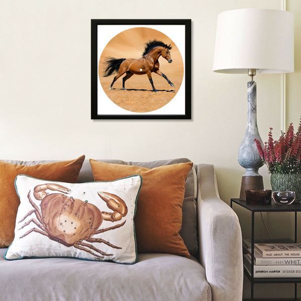 Vinyl Record Decor in a Wooden Frame Horse 14" 79-4-1 photo