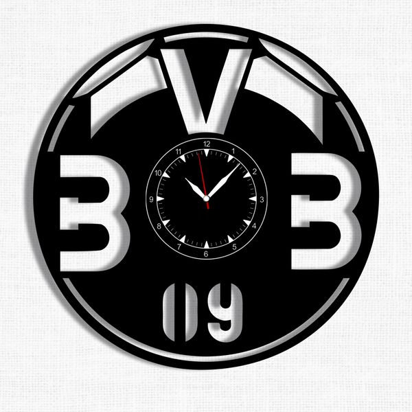 Wall Vinyl Record Clock FC Borussia.V. Dortmund 12" Vinyl-Clock-FC Borussia.V. Dortmund-1 photo