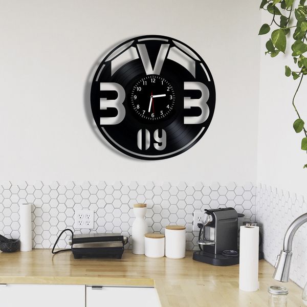 Wall Vinyl Record Clock FC Borussia.V. Dortmund 12" Vinyl-Clock-FC Borussia.V. Dortmund-1 photo