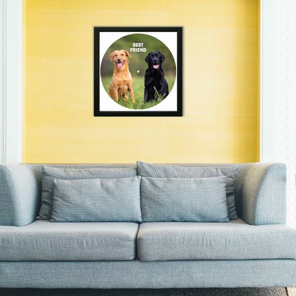 Vinyl Record Decor in a Wooden Frame Labrador 14" UF-Frame-Labrador-1 photo