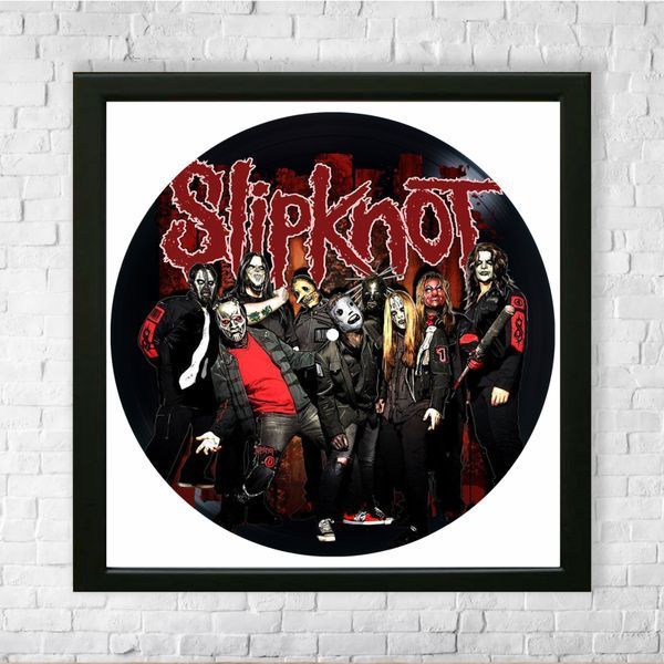 Vinyl Record Decor in a Wooden Frame Slipknot 14" 577-4-1 photo