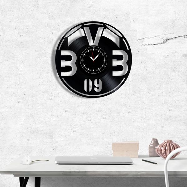 Wall Vinyl Record Clock FC Borussia.V. Dortmund 12" Vinyl-Clock-FC Borussia.V. Dortmund-1 photo