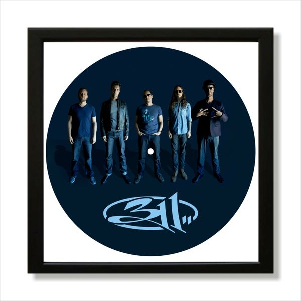 Vinyl Record Decor in a Wooden Frame 311 band 14" UF-Frame-311 band-2 photo