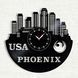 Wall Vinyl Record Clock Phoenix 12" 33-1-1 photo 1