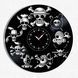Настінний вініловий годинник One Piece Jolly Roger, діаметр 30см Vinyl-Clock-One Piece Jolly Roger-1 фото 1