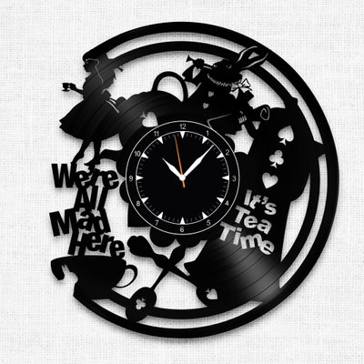 Wall Vinyl Record Clock Alice in Wonderland 12" Vinyl-Clock-C-Alice in Wonderland-5 photo