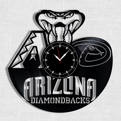 Wall Vinyl Record Clock Arizona Diamondbacks 12" Vinyl-Clock-Arizona Diamondbacks-1 photo