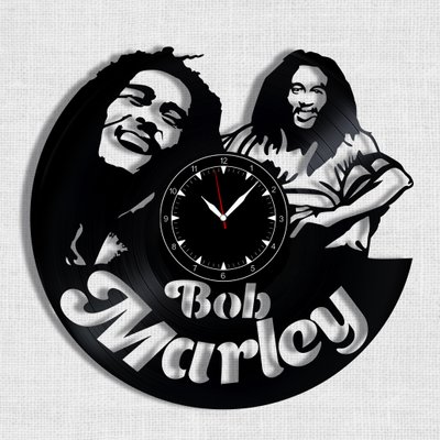 Wall Vinyl Record Clock Bob Marley 12" Vinyl-Clock-Bob Marley-1 photo