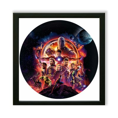 Vinyl Record Decor in a Wooden Frame Avengers 14" UF-Frame-M-Avengers-2 photo