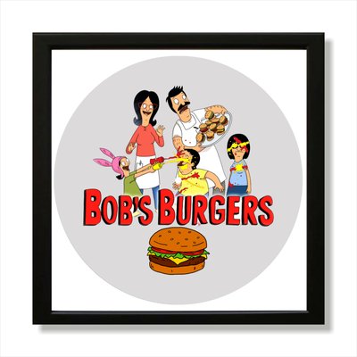 Vinyl Record Decor in a Wooden Frame Bob's Burgers 14" UF-Frame-C-Bob's Burgers-2 photo