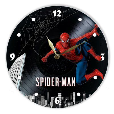 Wall Vinyl Record Clock Spider-Man 12" UF-Clock-Spider-Man-1 photo