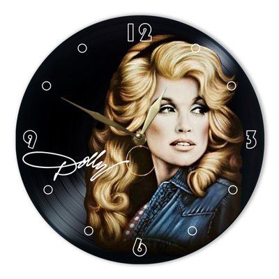 Wall Vinyl Record Clock Dolly Parton 12" UF-Clock-Dolly Parton-3 photo