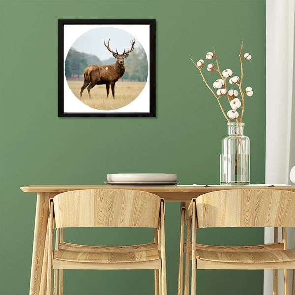 Vinyl Record Decor in a Wooden Frame Deer 14" UF-Frame-Deer-1 photo