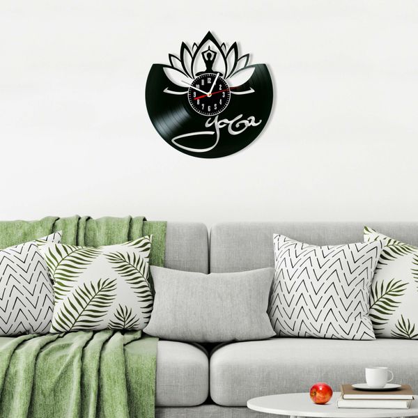 Wall Vinyl Record Clock Yoga 12" Vinyl-Clock-Yoga-4 photo