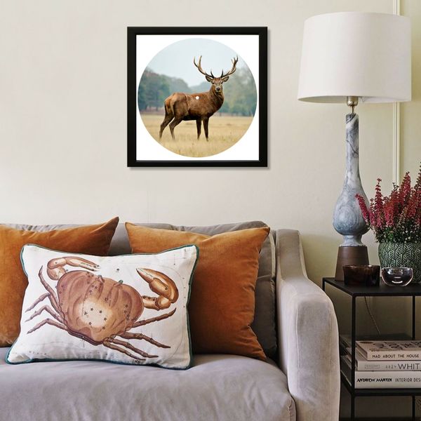 Vinyl Record Decor in a Wooden Frame Deer 14" UF-Frame-Deer-1 photo