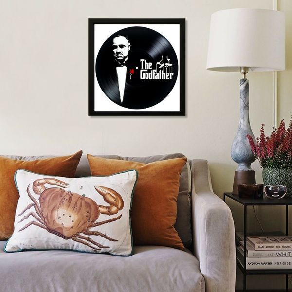 Vinyl Record Decor in a Wooden Frame The Godfather 14" 777-4-1 photo