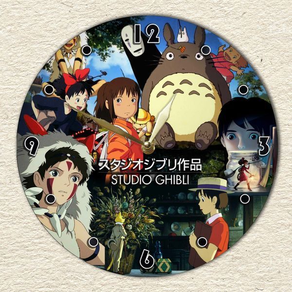 Настінний вініловий годинник Студія Ґіблі, діаметр 30см UF-Clock-Studio Ghibli-1 фото