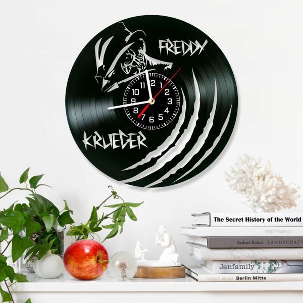 Wall Vinyl Record Clock Freddi Kruger 12" Vinyl-Clock-M-Freddi Kruger-7 photo