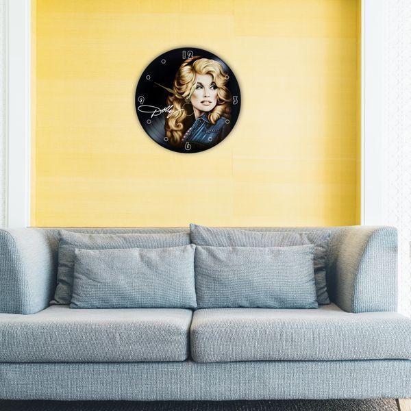 Wall Vinyl Record Clock Dolly Parton 12" UF-Clock-Dolly Parton-3 photo