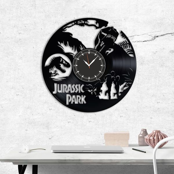 Wall Vinyl Record Clock Jurassic Park 12" Vinyl-Clock-M-Jurassic Park-6 photo