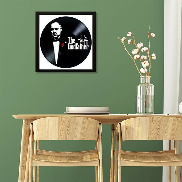 Vinyl Record Decor in a Wooden Frame The Godfather 14" 777-4-1 photo