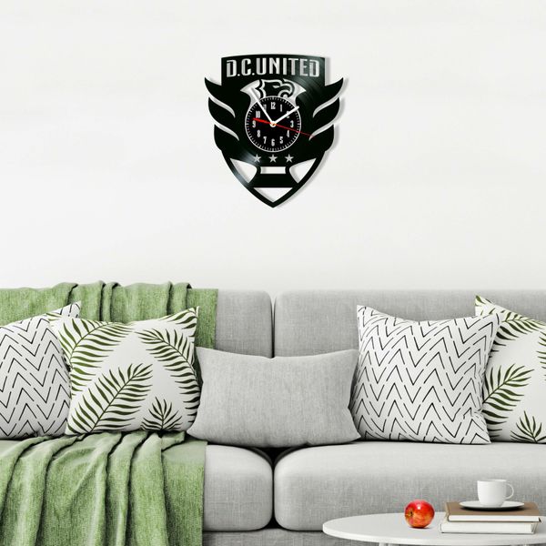 Wall Vinyl Record Clock DC United Soccer Club 12" Vinyl-Clock-DC United Soccer Club-1 photo