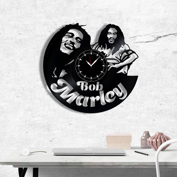 Wall Vinyl Record Clock Bob Marley 12" Vinyl-Clock-Bob Marley-1 photo